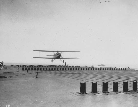 Aircraft Coming Aboard, Ca. 1928-30 (Source: Barnes)